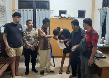 Bhabinkamtibmas Kelurahan Kahean AIPDA H.E. Pane menyelesaikan perkara pencurian dengan problem solving